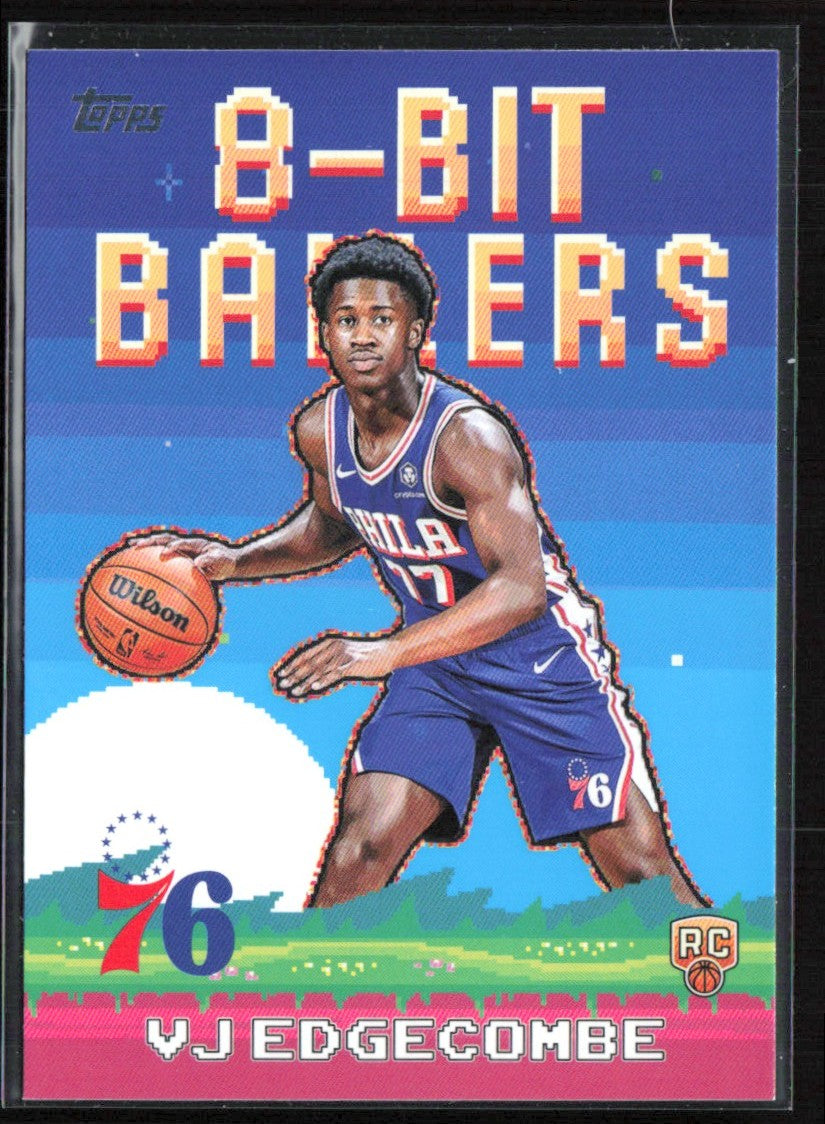 VJ Edgecombe 2025 Topps 8-Bit Ballers RC #8B-33 Philadelphia 76ers