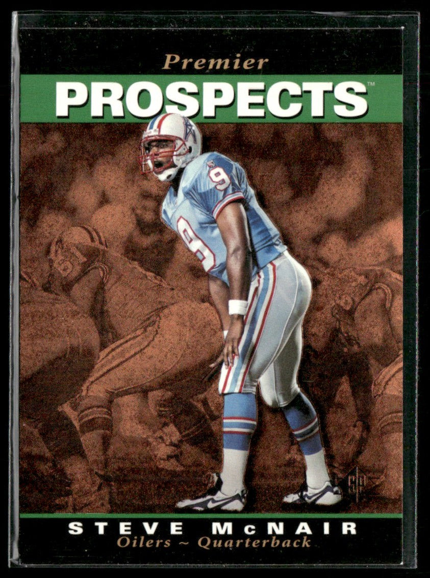 Steve McNair 1995 Upper Deck Electric Gold Premier Prospects #3 Houston Oilers