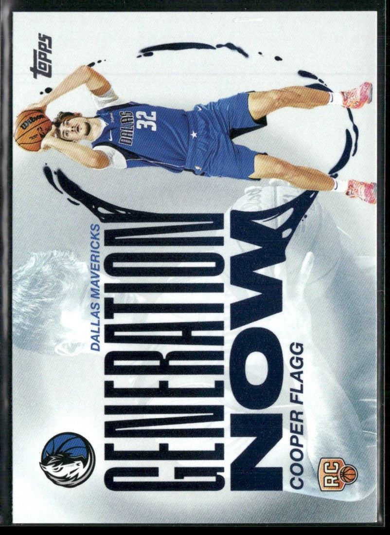 Cooper Flagg 2025 Topps Generation Now RC #GN-1 Dallas Mavericks