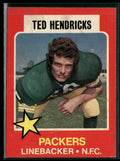 Ted Hendricks 1975 Topps Wonder Bread #21 Green Bay Packers