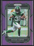Michael Carter 2022 Panini Prizm Purple /125 #226 New York Jets