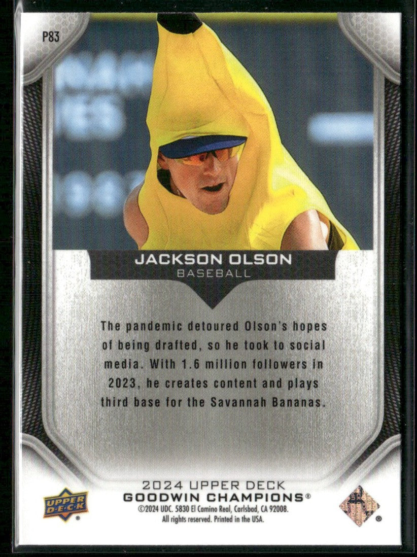 Jackson Olson 2024 Upper Deck Goodwin Champions Chrome #83