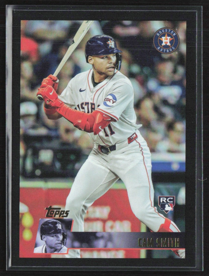 Cam Smith 2025 Topps Archives Black Foilboard RC #172 Houston Astros