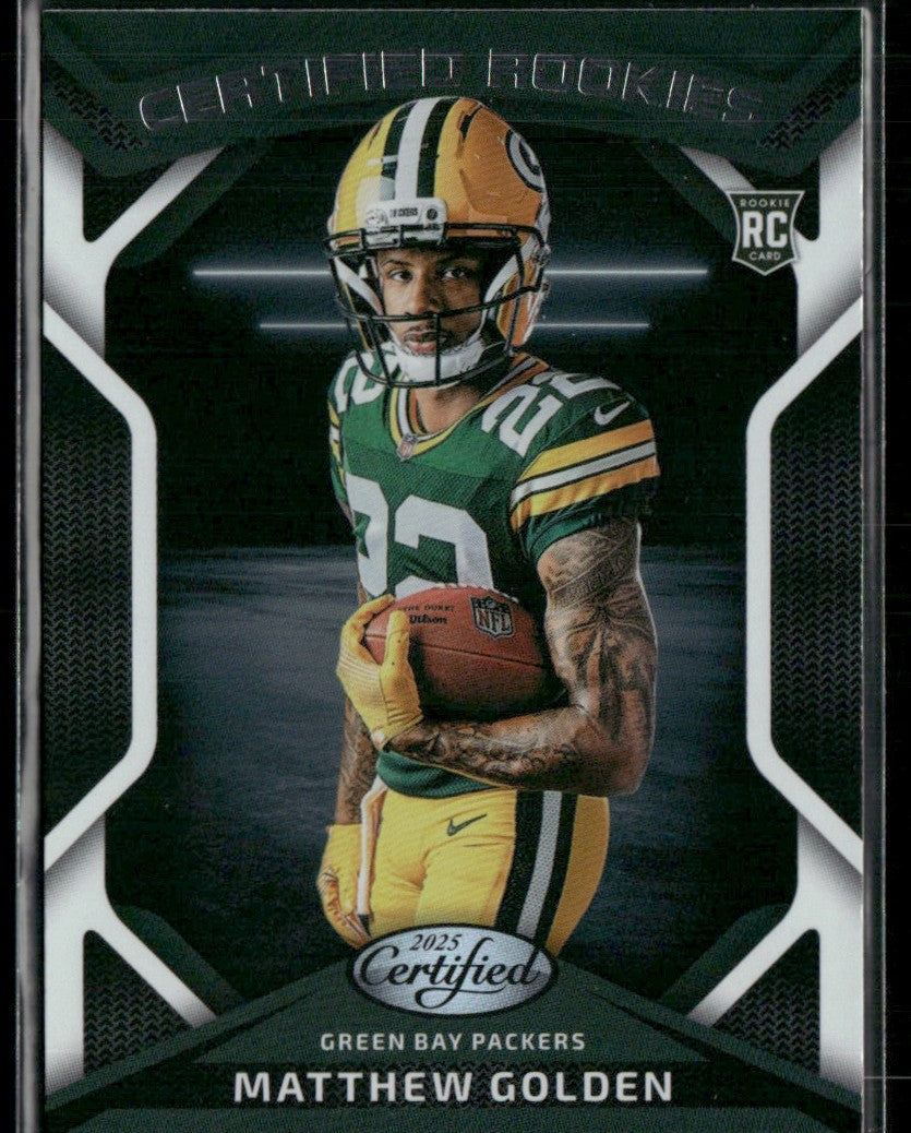 Matthew Golden 2025 Panini Certified Rookies RC #CRK-MGN Green Bay Packers