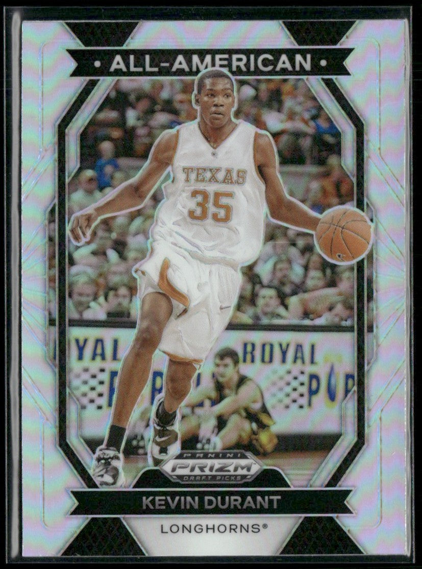 Kevin Durant 2024 Panini Prizm Draft Picks All-American Silver #5 Phoenix Suns