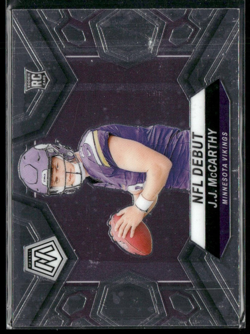 J.J. McCarthy 2024 Panini Mosaic NFL Debut RC #275 Minnesota Vikings