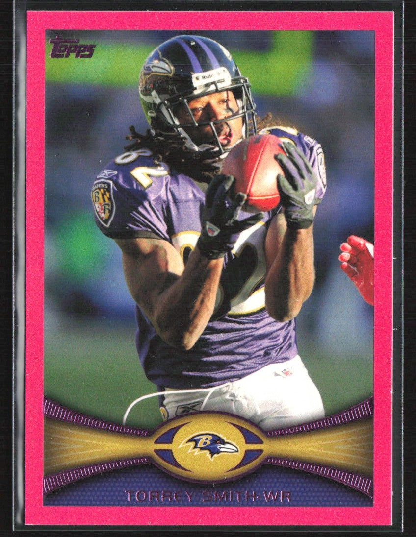 Torrey Smith 2012 Topps Pink BCA Border 203/399 #187 Baltimore Ravens