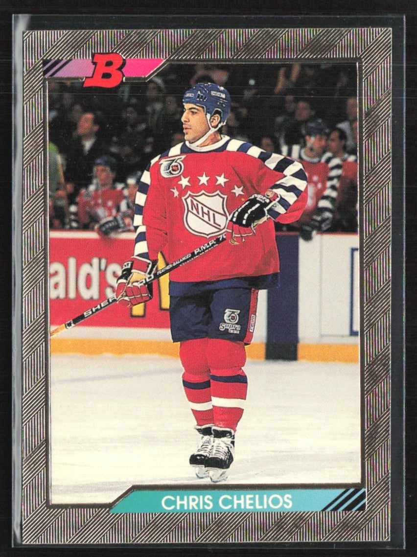 Chris Chelios 1992 Bowman #201 Chicago Blackhawks