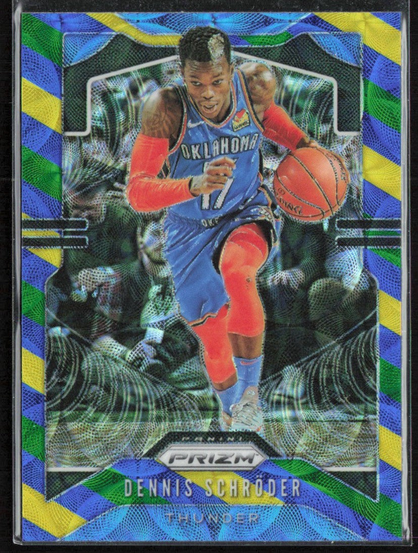 Dennis Schroder 2019 Panini Prizm Choice Blue Yellow & Green #186