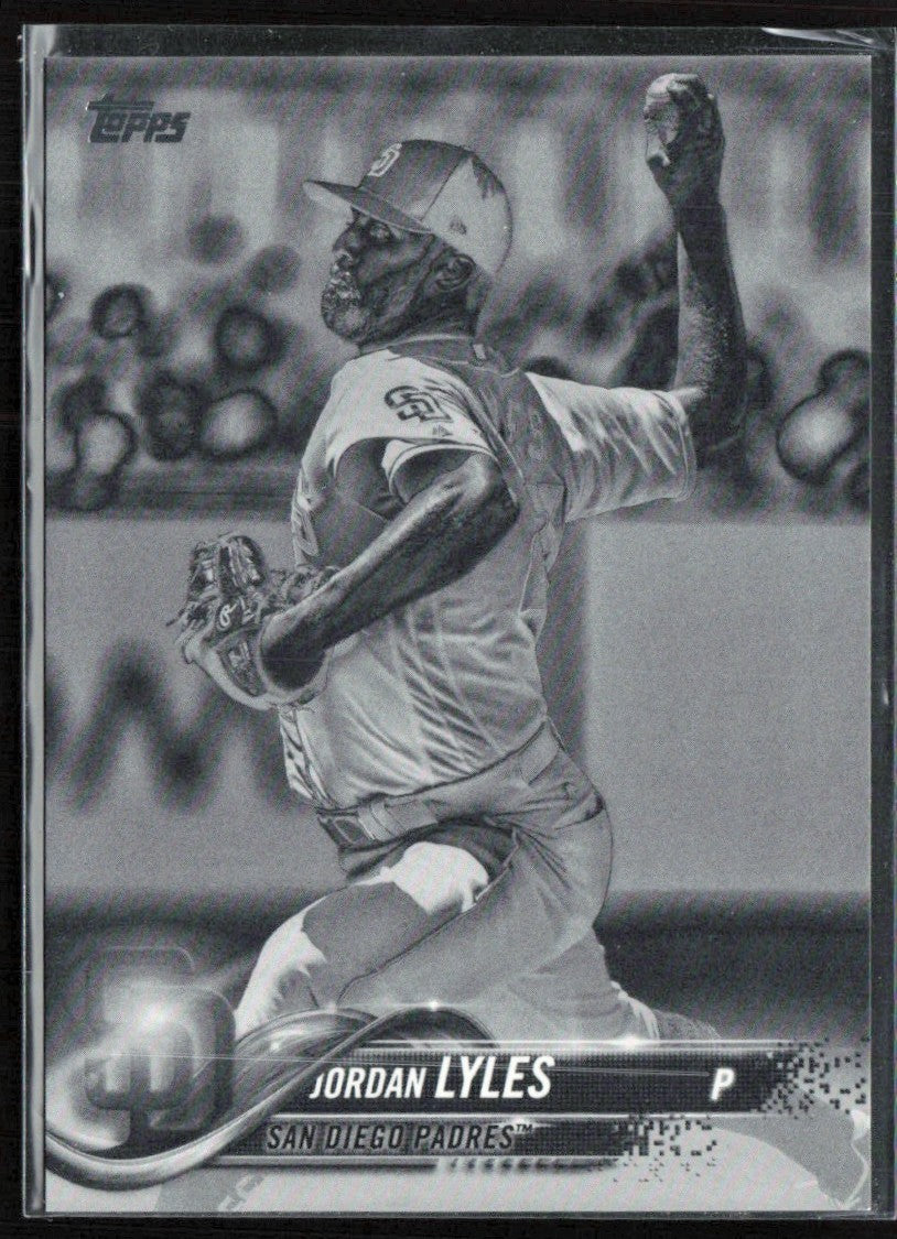 Jordan Lyles 2018 Topps Update Negative Refractor #US3 San Diego Padres