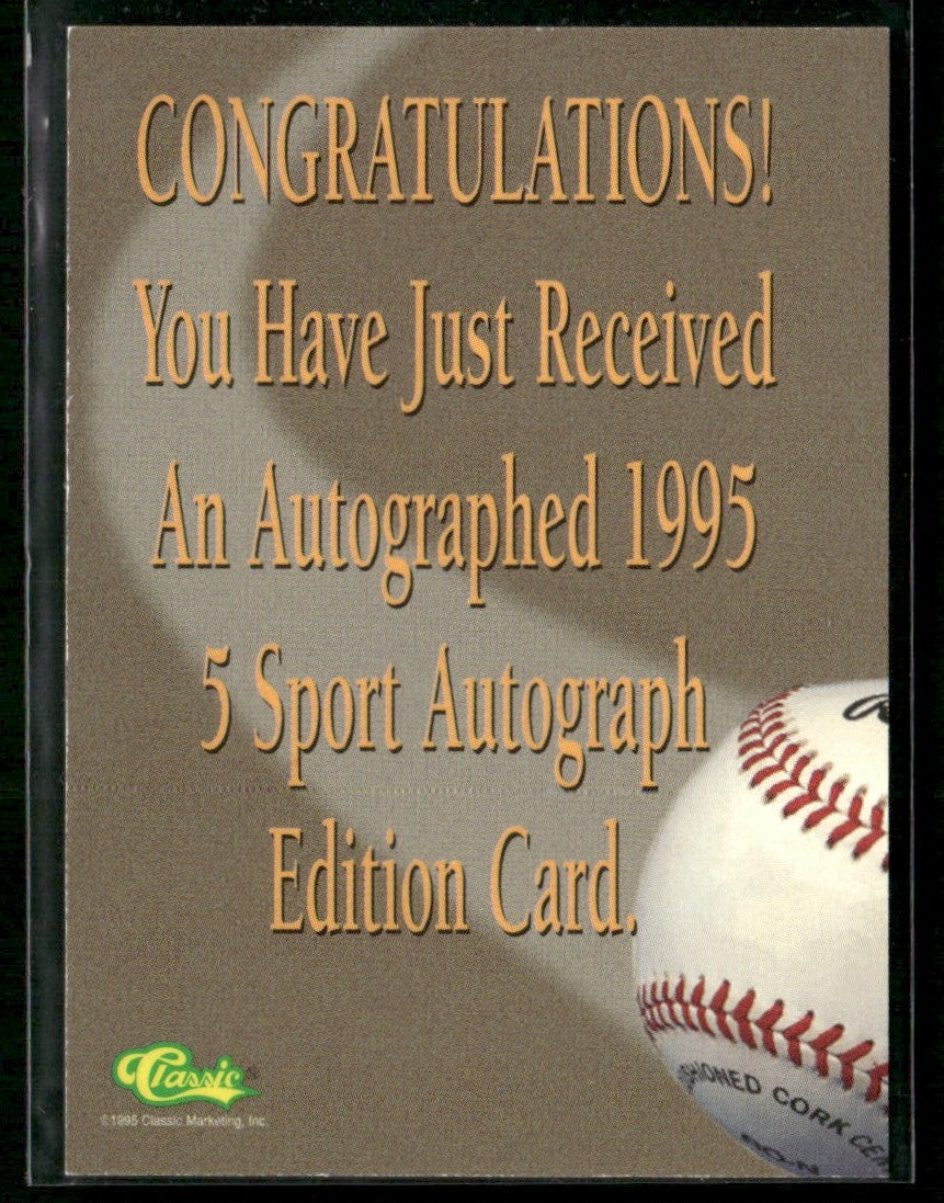 Brooks Kieschnick 1995 Classic 5 Sport AUTO