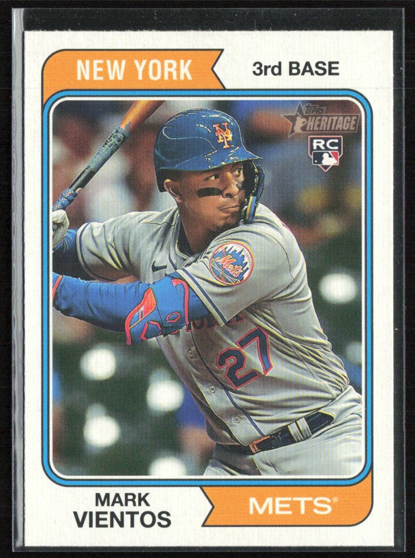 Mark Vientos 2023 Topps Heritage RC #124 New York Mets