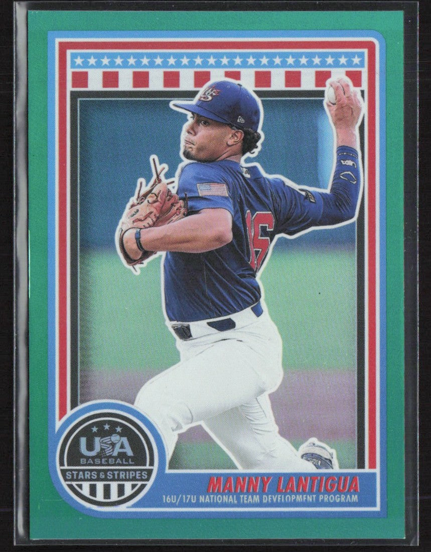 Manny Lantigua 2025 Panini Stars & Stripes Green #108 USA