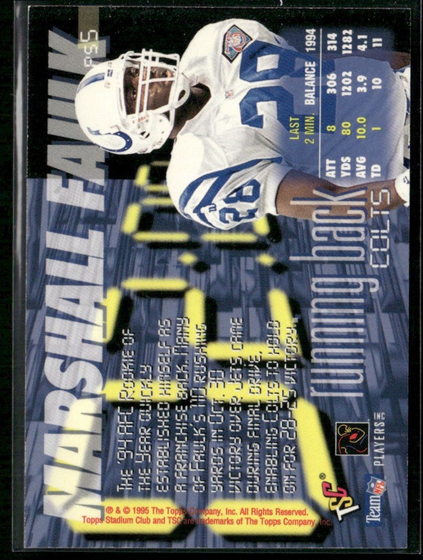 Marshall Faulk 1995 Topps Stadium Club Power Surge #PS5 Indianapolis Colts
