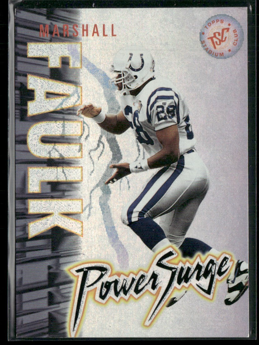 Marshall Faulk 1995 Topps Stadium Club Power Surge #PS5 Indianapolis Colts