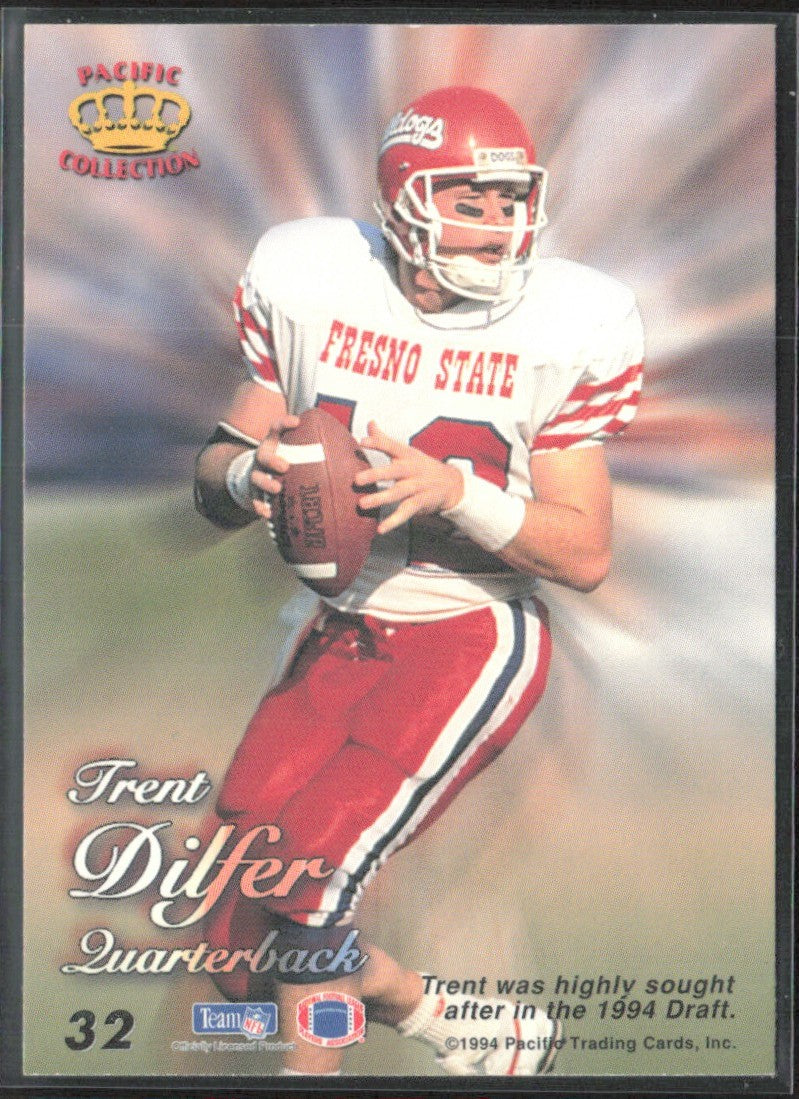 Trent Dilfer 1994 Pacific #32 Fresno State