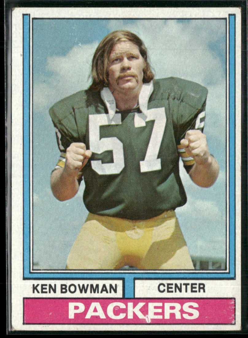 Ken Bowman 1974 Topps #4 Green Bay Packers
