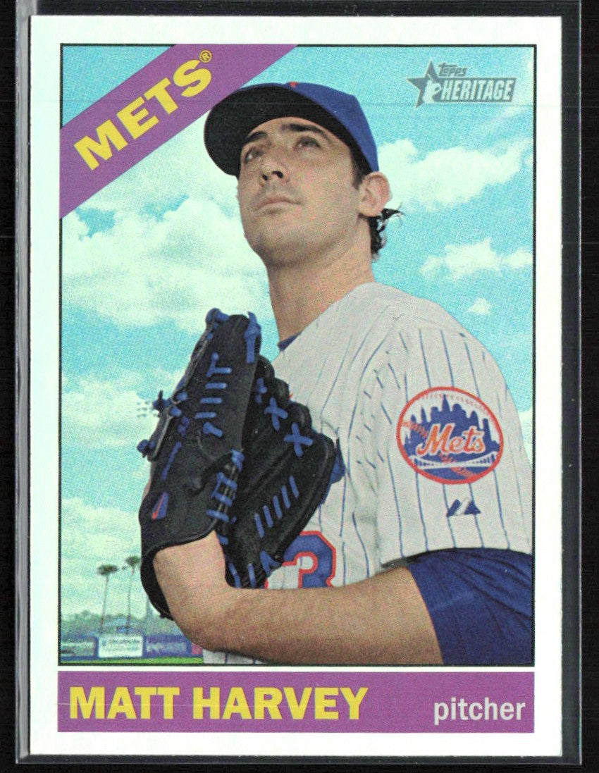 Matt Harvey 2015 Topps Heritage Chrome Foil #THC-449 New York Mets