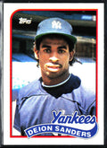 Deion Sanders 1989 Topps Traded RC #110T New York Yankees