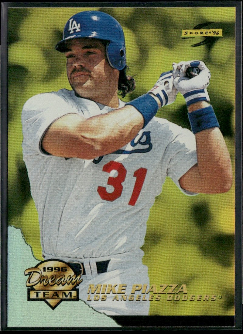 Mike Piazza 1996 Score Dream Team #5 Los Angeles Dodgers
