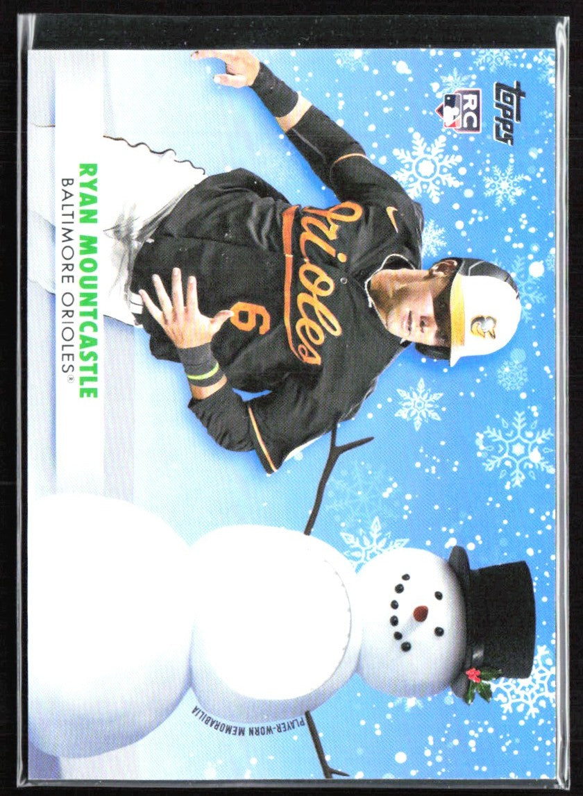 Ryan Mountcastle 2021 Topps Holiday RC Jersey #WRC-RM Baltimore Orioles
