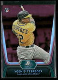 Yoenis Cespedes 2012 Bowman Platinum Ruby RC #21 Oakland Athletics