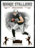 Brock Bowers 2025 Panini Contenders Rookie Stallions Bronze RC #8