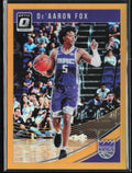 De'Aaron Fox 2018 Donruss Optic Orange /199 #51 Sacramento Kings