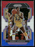 Magic Johnson 2021 Panini Prizm Red White Blue #248 Los Angeles Lakers