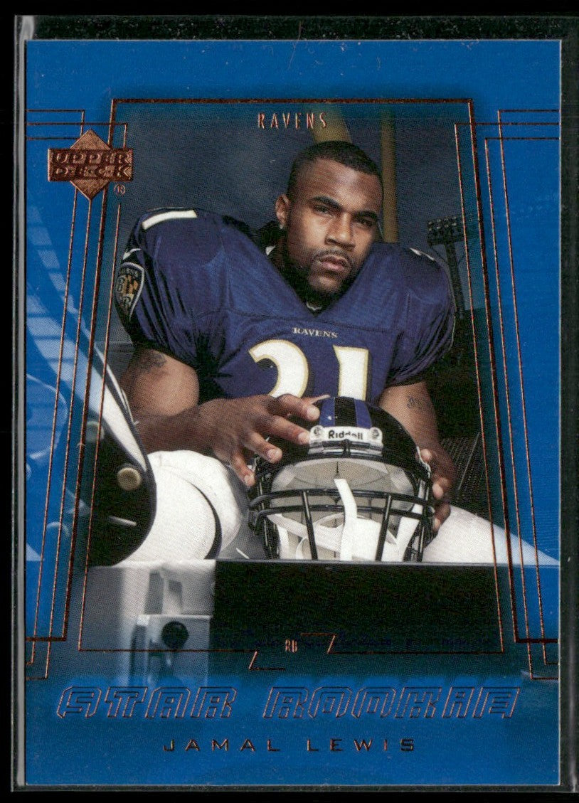 Jamal Lewis 2000 Upper Deck Encore SGC Blue Labels RC #245 Baltimore Ravens