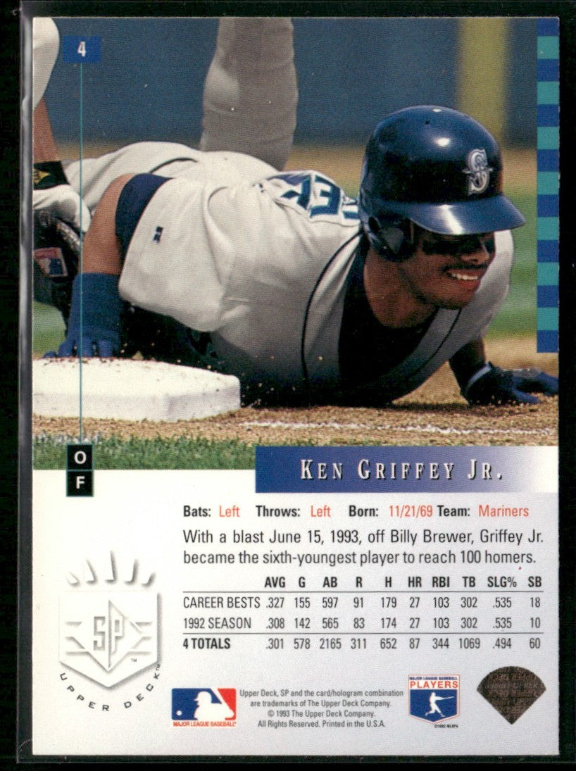 Ken Griffey Jr. 1993 Upper Deck SP #4 Seattle Mariners
