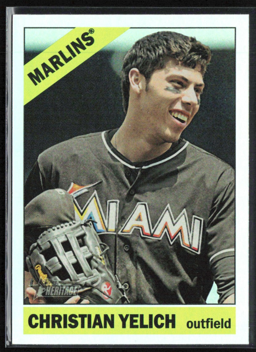 Christian Yelich 2015 Topps Heritage Chrome Foil RC #THC-486 Miami Marlins