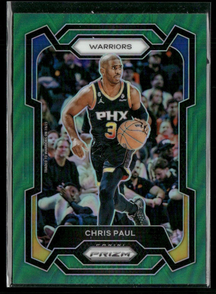 Chris Paul 2023 Panini Prizm Green #99 Golden State Warriors
