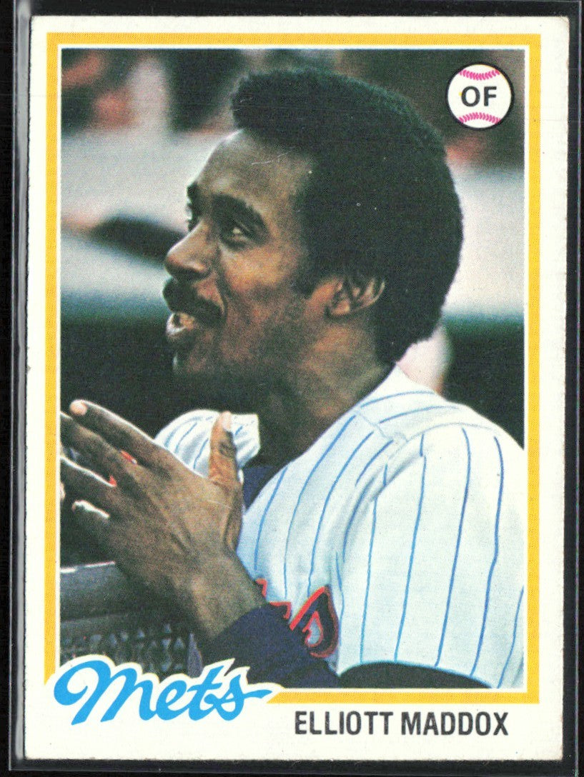 Elliott Maddox 1978 Topps #442 New York Mets