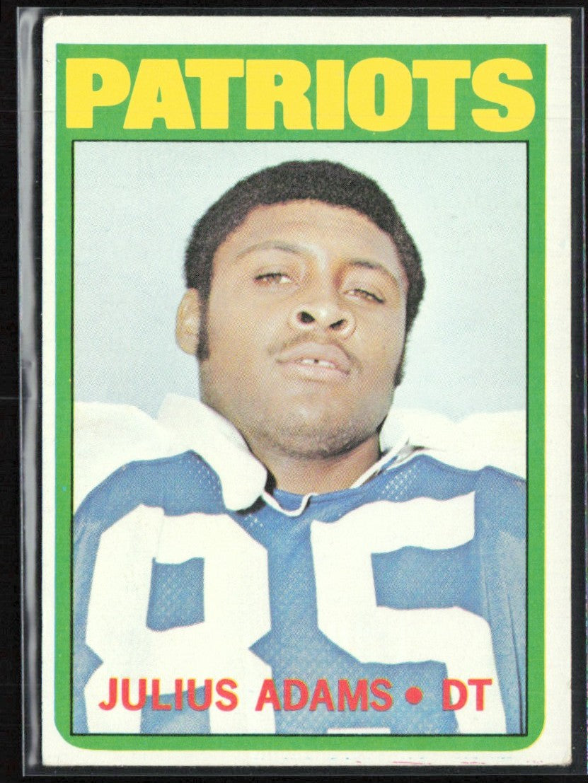 Julius Adams 1972 Topps RC #97 New England Patriots