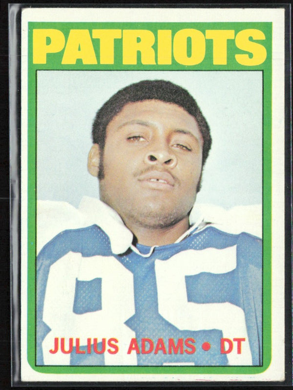 Julius Adams 1972 Topps RC #97 New England Patriots