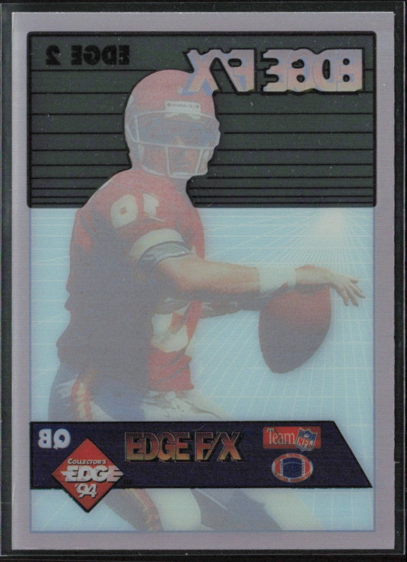 Joe Montana 1994 Collector's Edge F/X Silver #2 Kansas City Chiefs