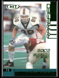 Jeremy Shockey 2002 SAGE HIT Rarefied Emerald #R43 Miami Hurricanes