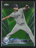 Jacob Faria 2018 Topps Chrome Green Refractor /99 #57 Tampa Bay Rays