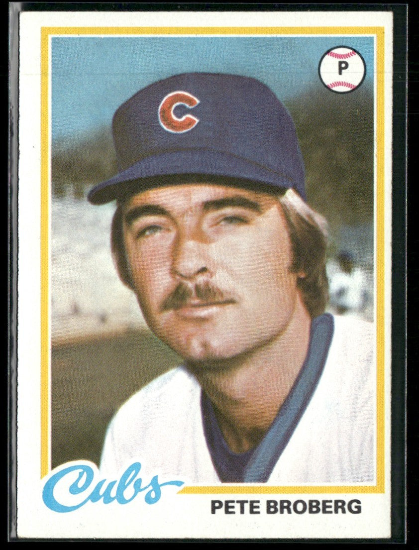 Pete Broberg 1978 Topps #722 Chicago Cubs