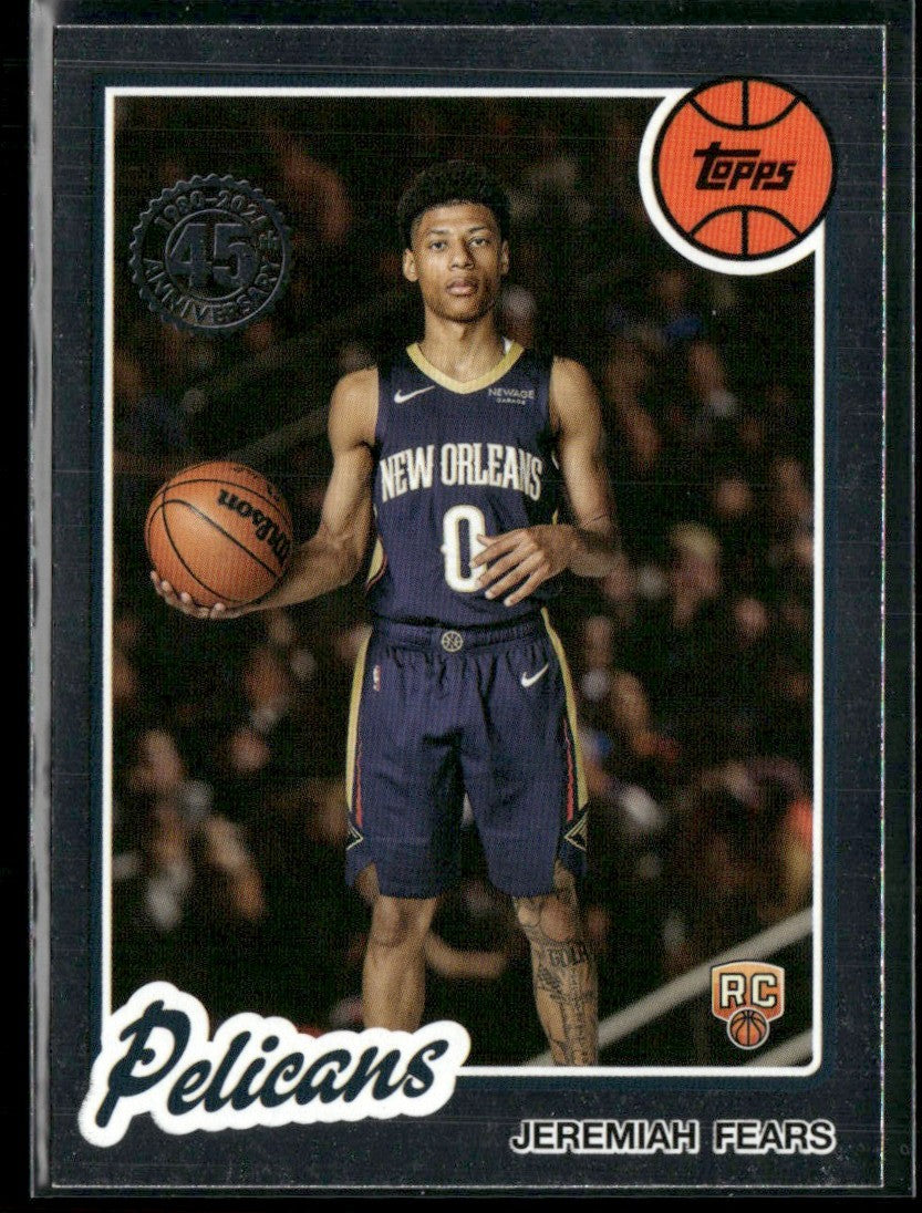 Jeremiah Fears 2025 Topps 1980-81 RC #80BK-98 New Orleans Pelicans