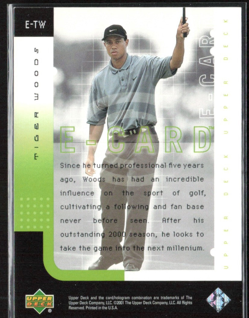 Tiger Woods 2001 Upper Deck e-Card #E-TW