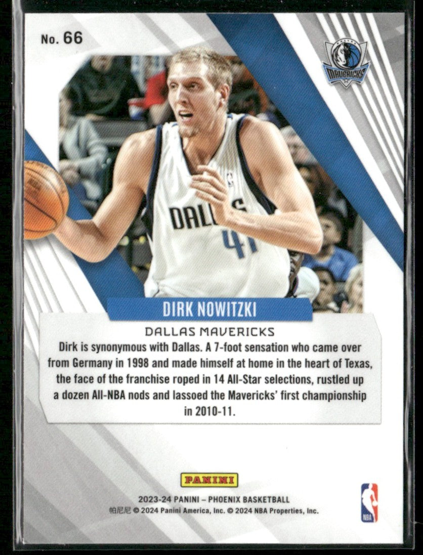 Dirk Nowitzki 2023 Panini Phoenix Red Ice #66 Dallas Mavericks