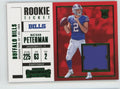 Nathan Peterman 2017 Panini Contenders Rookie Ticket Swatches RC Jersey #SW-8