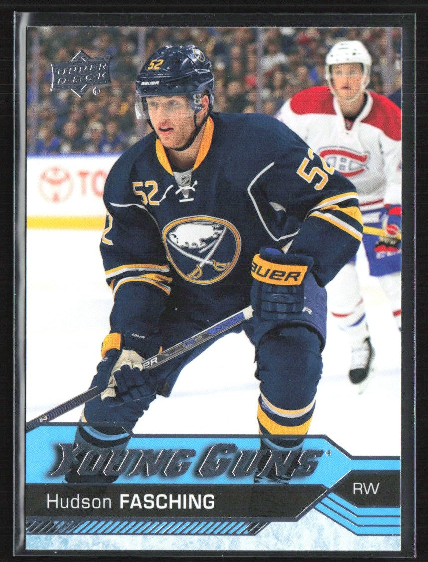 Hudson Fasching 2016 Upper Deck Young Guns RC #242 Buffalo Sabres