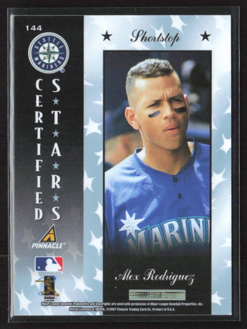 Alex Rodriguez 1997 Pinnacle Certified #144 Seattle Mariners