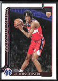 Tre Johnson III 2025 Topps RC #206 Washington Wizards