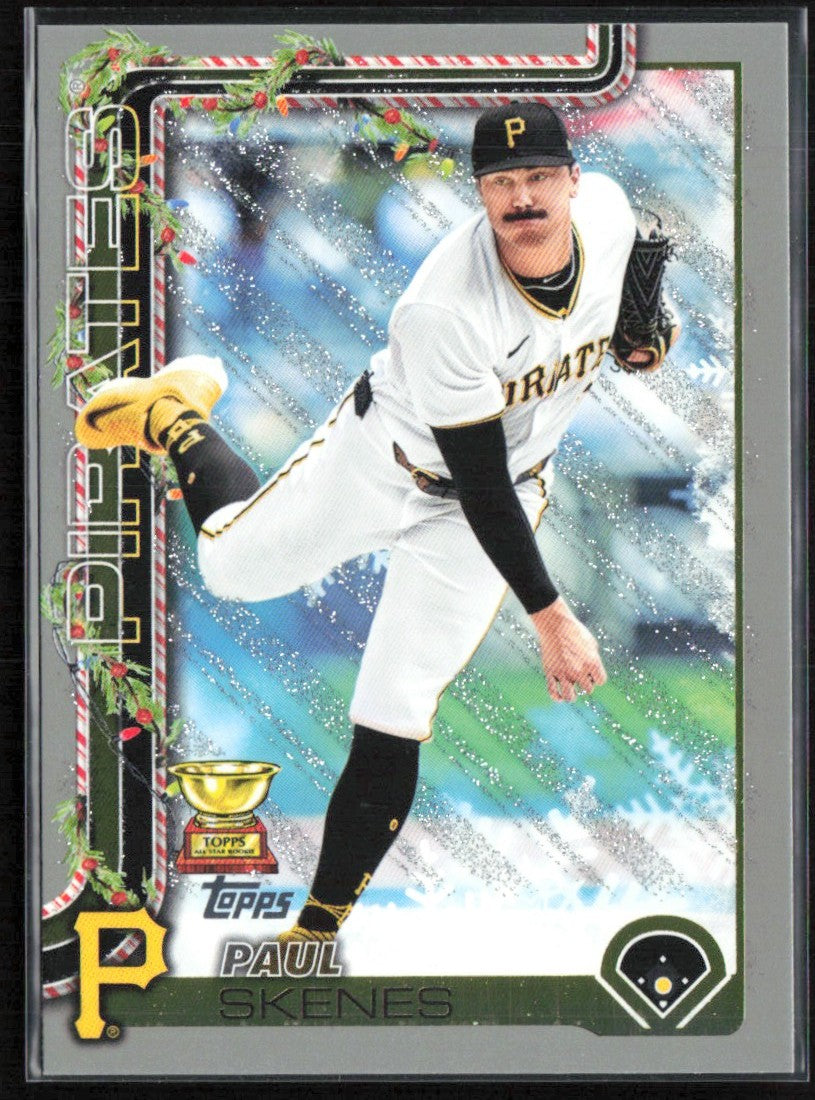 Paul Skenes 2025 Topps Holiday Metallic #H70 Pittsburgh Pirates