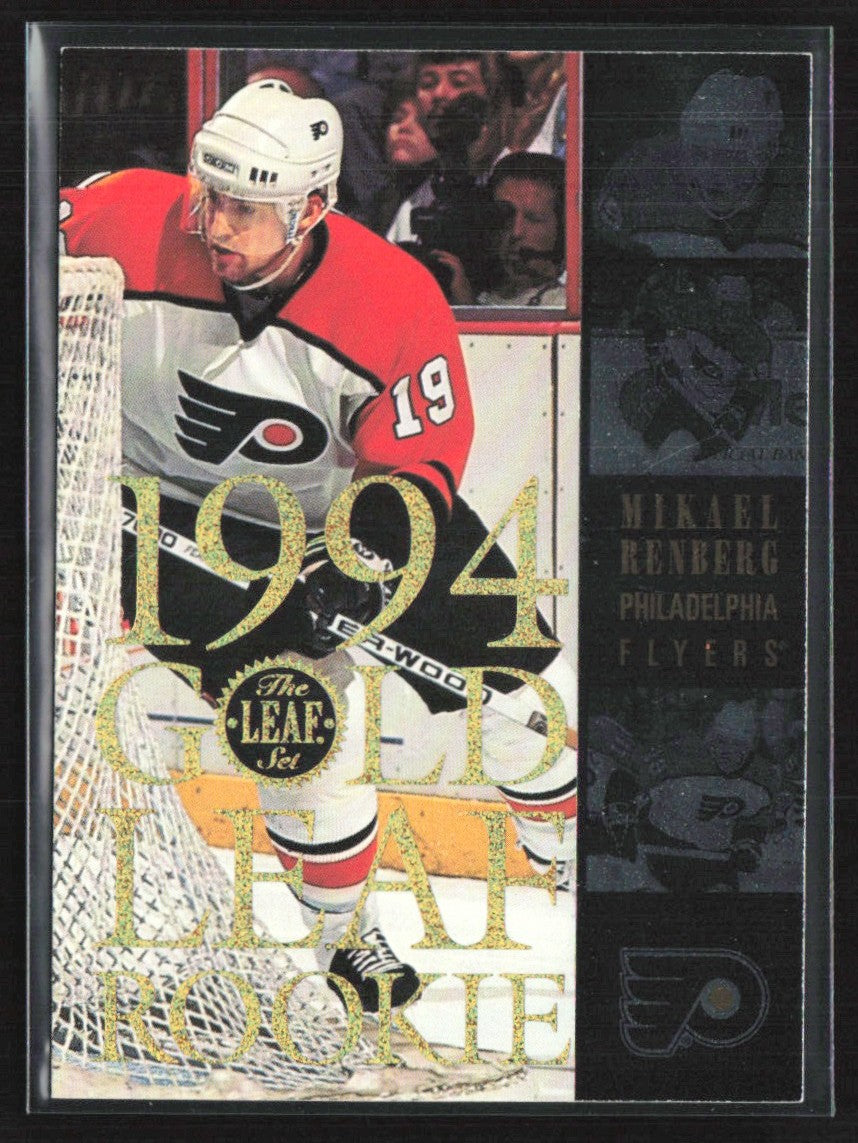 Mikael Renberg 1994 Leaf Gold RC #6 Philadelphia Flyers