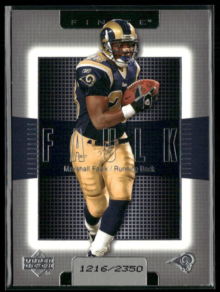 Marshall Faulk 2003 Upper Deck Finite /2350 #28 St. Louis Rams